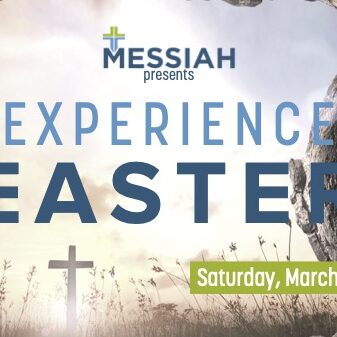 Experience Easter - Messiah 2024 postcard (Facebook Event Cover)